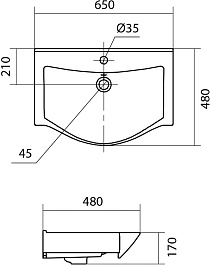 Misty Мебельная раковина Santek Беверли 65 – фотография-4